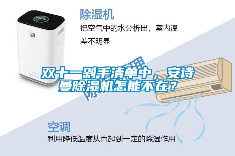 雙十一剁手清單中，安詩曼除濕機怎能不在？