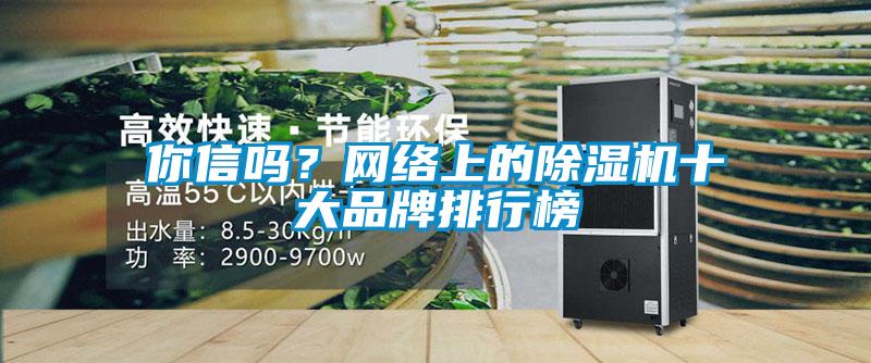 你信嗎？網(wǎng)絡(luò)上的除濕機十大品牌排行榜