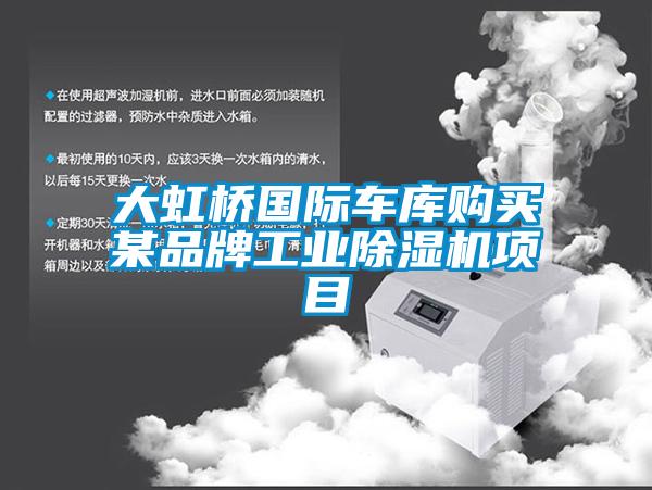 大虹橋國際車庫購買某品牌工業(yè)除濕機(jī)項目