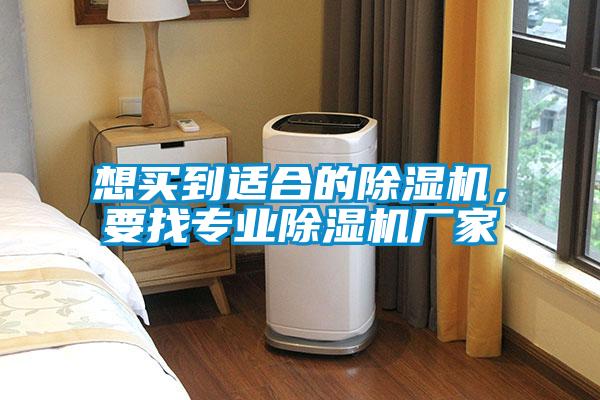 想買到適合的除濕機，要找專業除濕機廠家