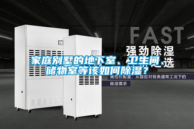家庭別墅的地下室、衛生間、儲物室等該如何除濕？