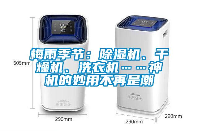 梅雨季節：除濕機、干燥機、洗衣機……神機的妙用不再是潮