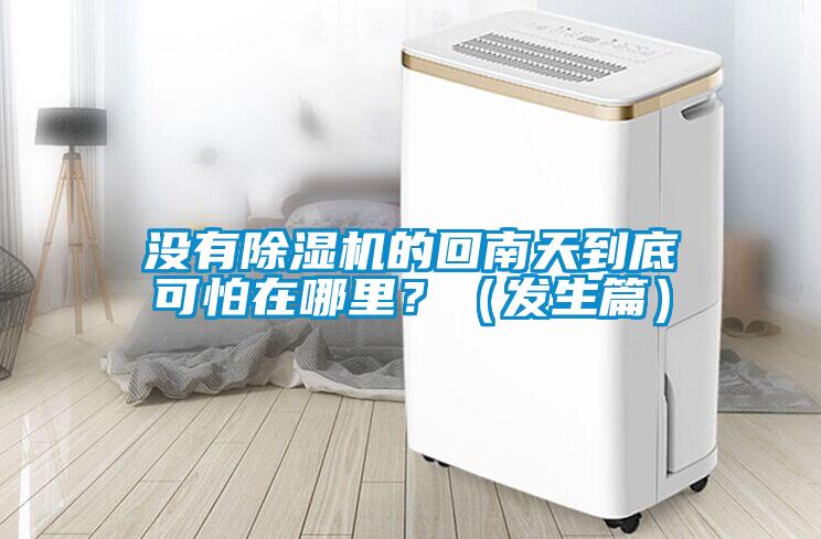 沒有除濕機的回南天到底可怕在哪里？（發生篇）
