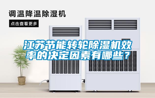 江蘇節能轉輪除濕機效率的決定因素有哪些？