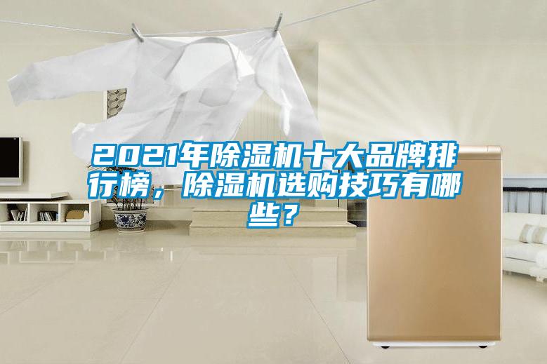 2021年除濕機十大品牌排行榜，除濕機選購技巧有哪些？