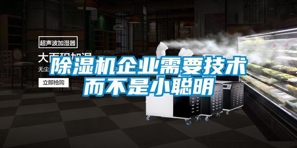 除濕機企業需要技術而不是小聰明