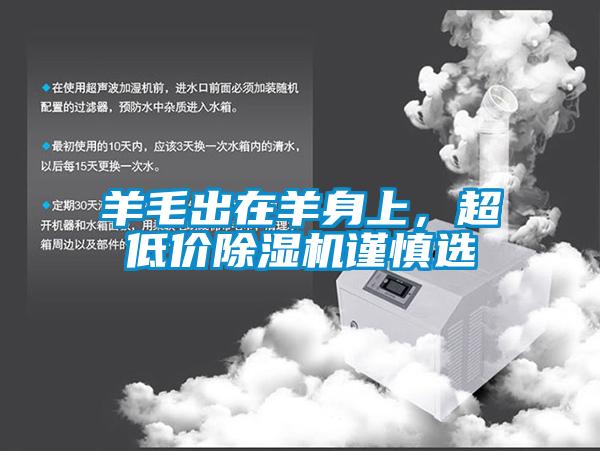 羊毛出在羊身上，超低價(jià)除濕機(jī)謹(jǐn)慎選
