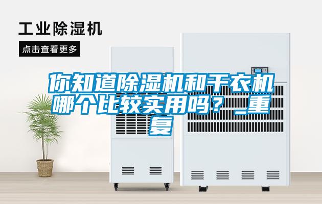 你知道除濕機(jī)和干衣機(jī)哪個比較實用嗎？_重復(fù)