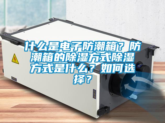 什么是電子防潮箱？防潮箱的除濕方式除濕方式是什么？如何選擇？