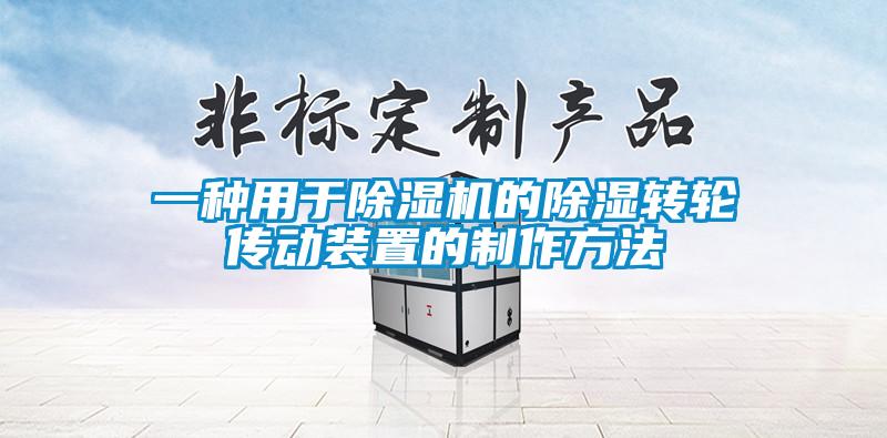 一種用于除濕機的除濕轉輪傳動裝置的制作方法