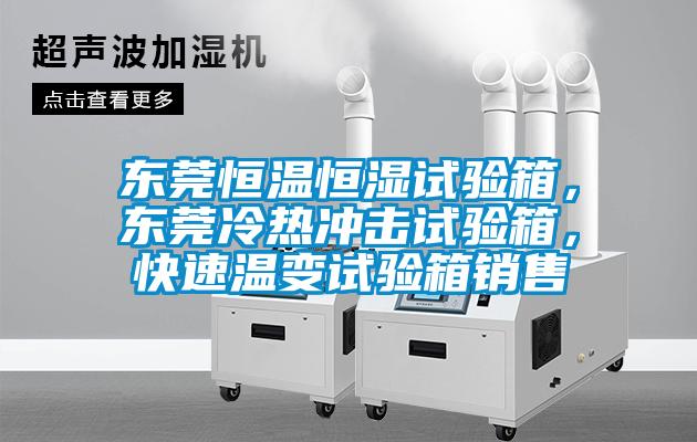 東莞恒溫恒濕試驗箱，東莞冷熱沖擊試驗箱，快速溫變試驗箱銷售