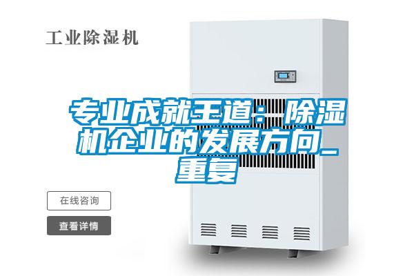 專業成就王道：除濕機企業的發展方向_重復
