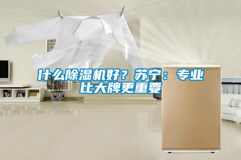 什么除濕機好？蘇寧：專業比大牌更重要