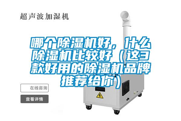 哪個(gè)除濕機(jī)好，什么除濕機(jī)比較好（這3款好用的除濕機(jī)品牌推薦給你）