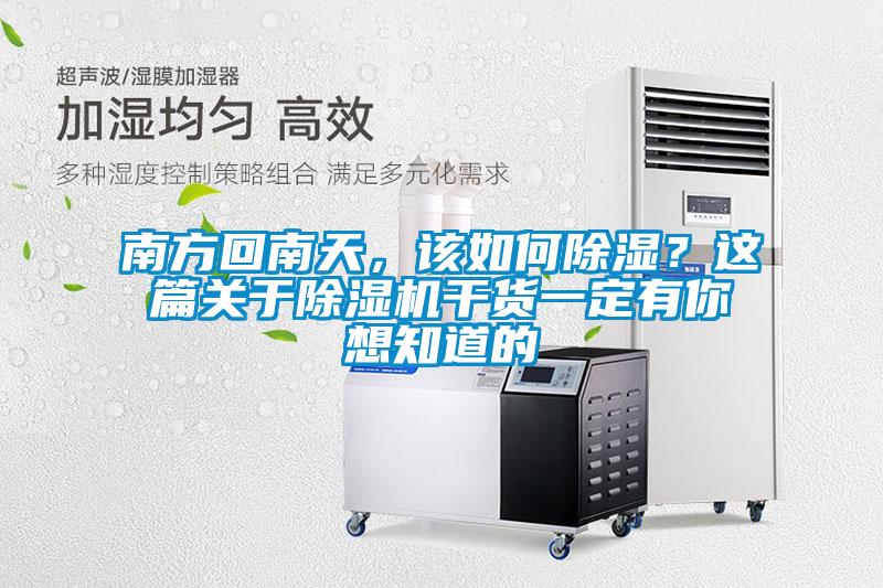 南方回南天，該如何除濕？這篇關(guān)于除濕機干貨一定有你想知道的