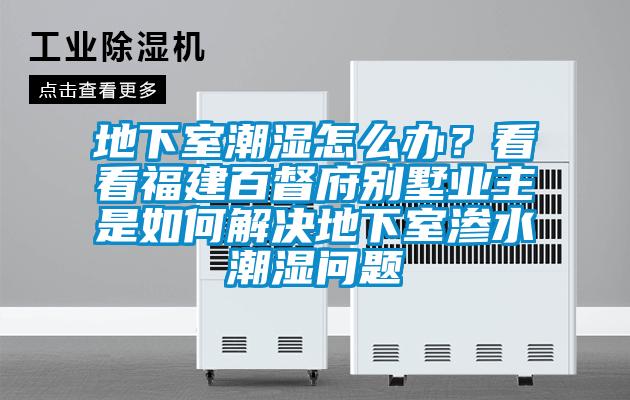 地下室潮濕怎么辦？看看福建百督府別墅業主是如何解決地下室滲水潮濕問題