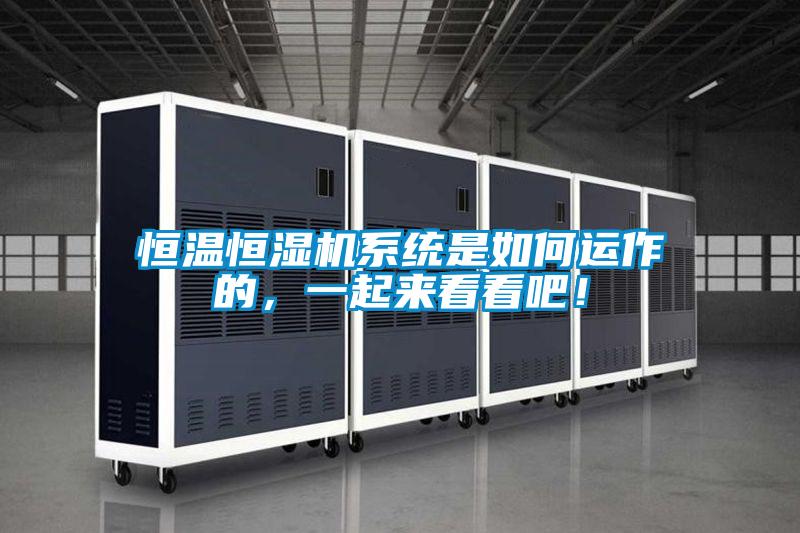 恒溫恒濕機系統是如何運作的，一起來看看吧！