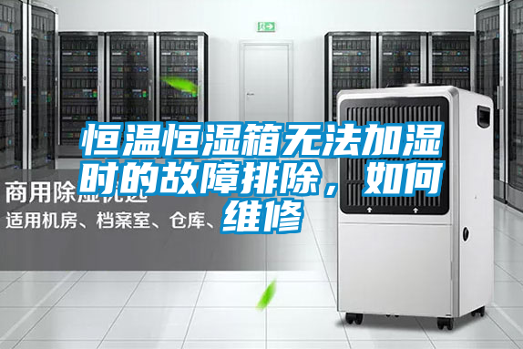 恒溫恒濕箱無法加濕時的故障排除，如何維修
