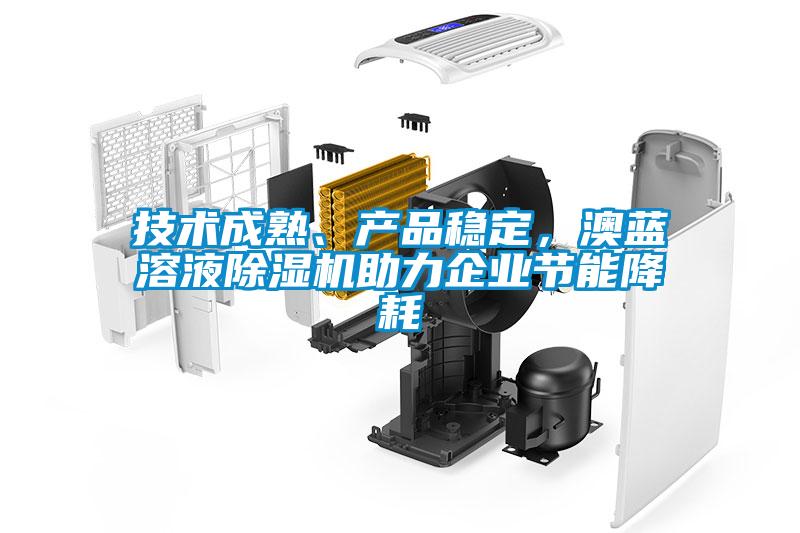 技術成熟、產品穩定，澳藍溶液除濕機助力企業節能降耗