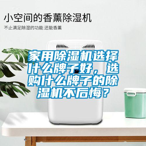 家用除濕機選擇什么牌子好，選購什么牌子的除濕機不后悔？