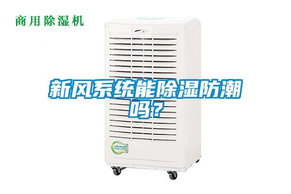 新風系統能除濕防潮嗎？