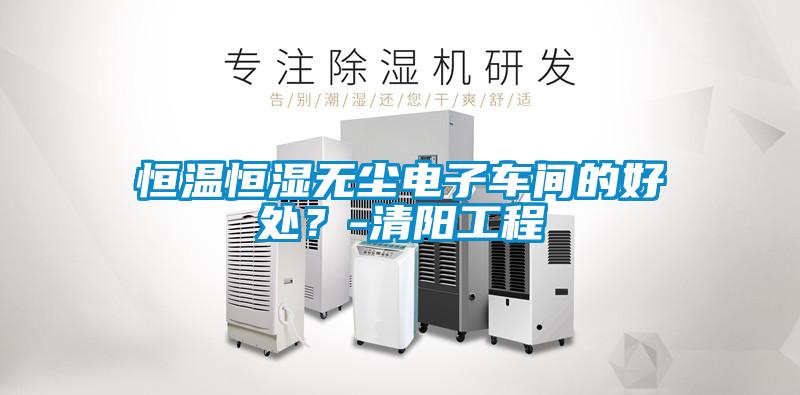 恒溫恒濕無塵電子車間的好處？-清陽工程