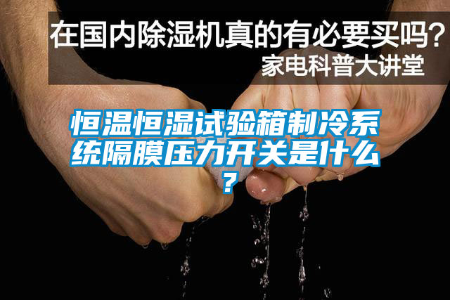 恒溫恒濕試驗箱制冷系統(tǒng)隔膜壓力開關(guān)是什么？