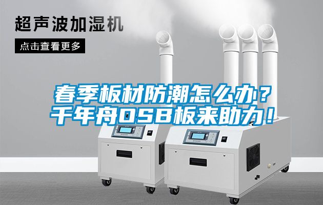 春季板材防潮怎么辦？千年舟OSB板來助力！