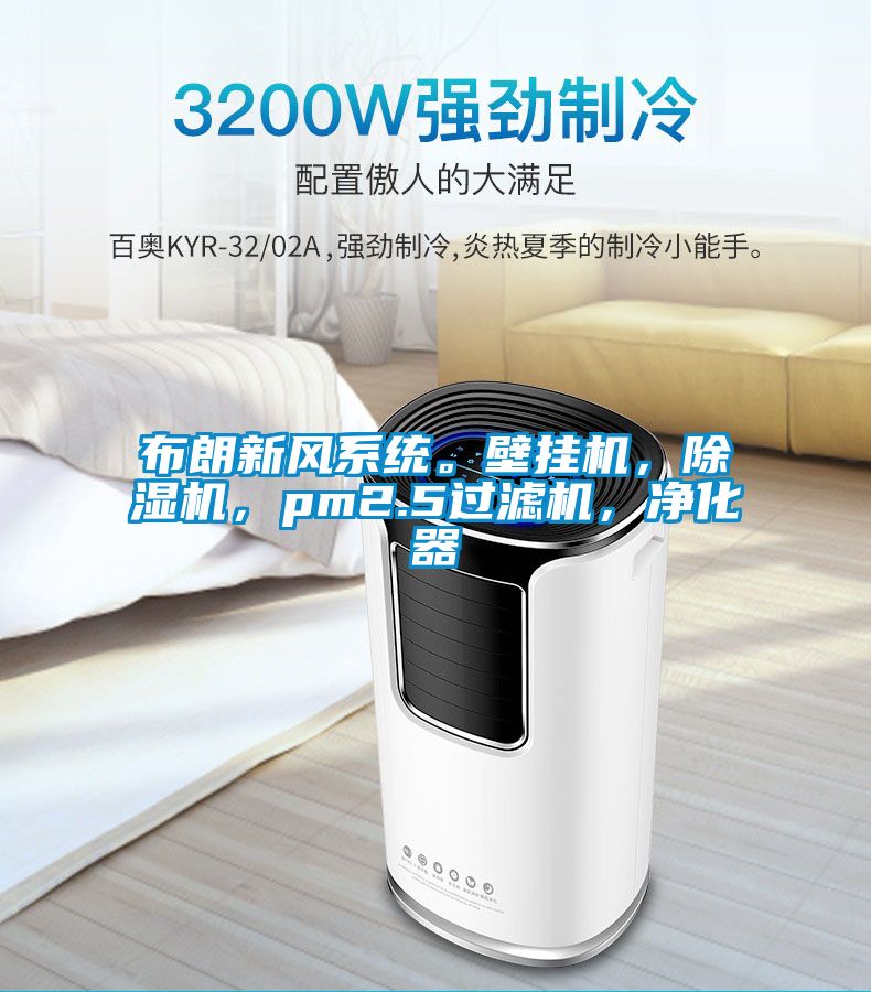 布朗新風系統。壁掛機，除濕機，pm2.5過濾機，凈化器