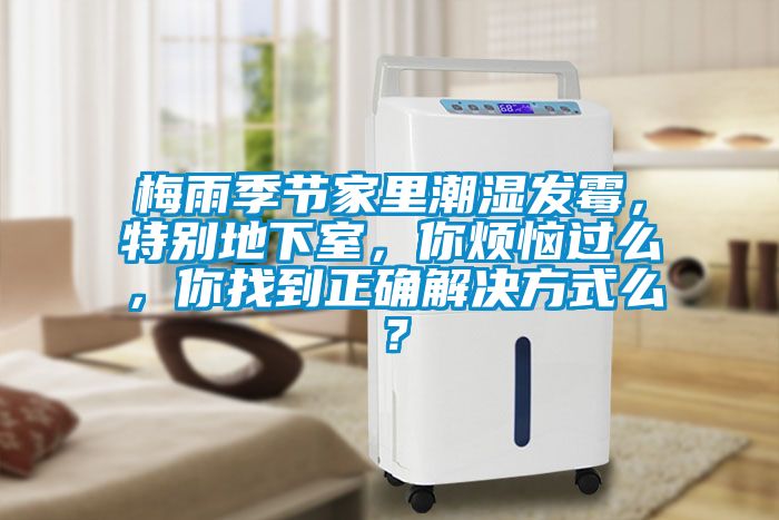 梅雨季節家里潮濕發霉，特別地下室，你煩惱過么，你找到正確解決方式么？