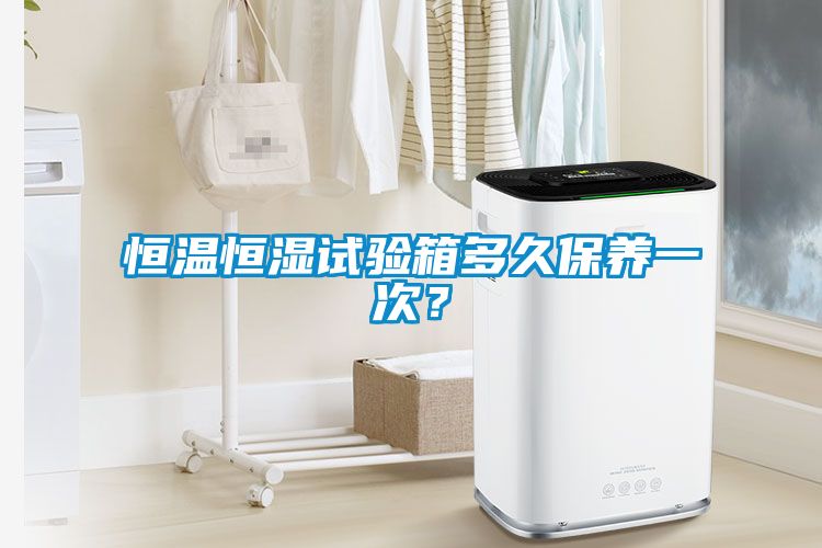 恒溫恒濕試驗箱多久保養一次？