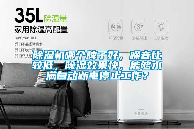 除濕機(jī)哪個(gè)牌子好，噪音比較低，除濕效果快，能夠水滿自動(dòng)斷電停止工作？