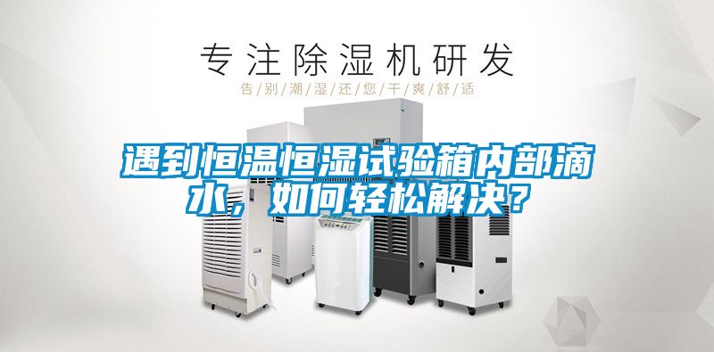 遇到恒溫恒濕試驗箱內部滴水，如何輕松解決？