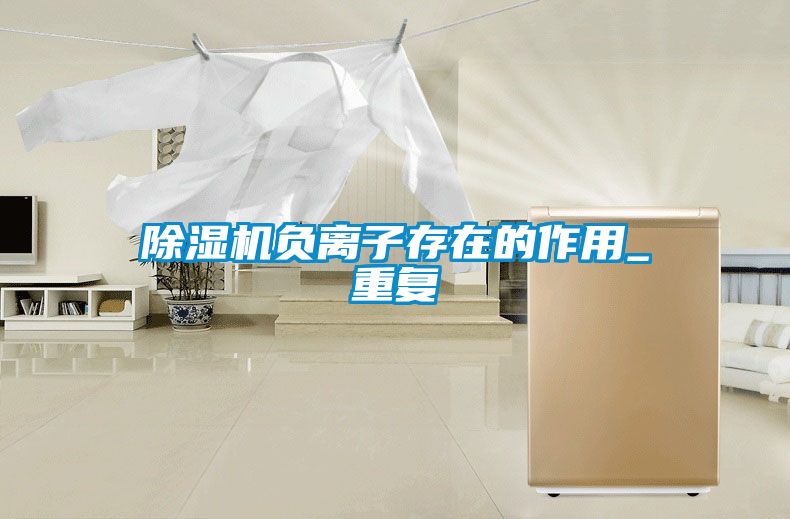 除濕機負離子存在的作用_重復
