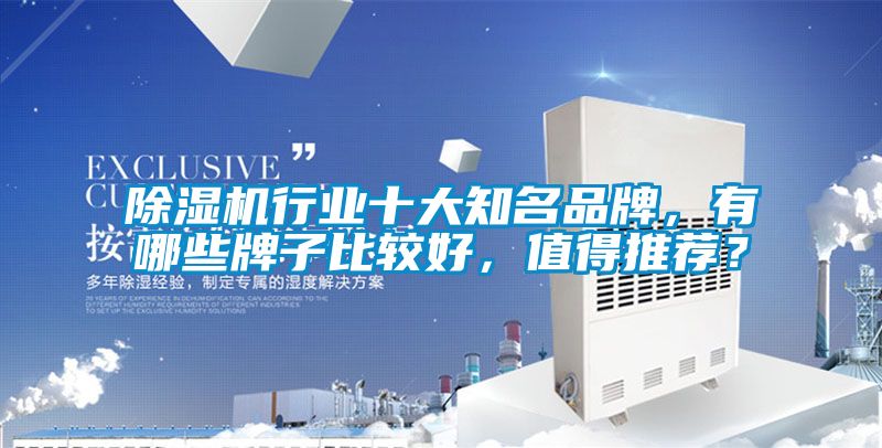 除濕機行業十大知名品牌，有哪些牌子比較好，值得推薦？