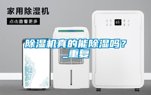 除濕機真的能除濕嗎？_重復